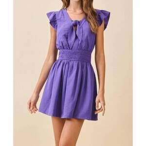 NEW TCEC autumn mini dress in purple